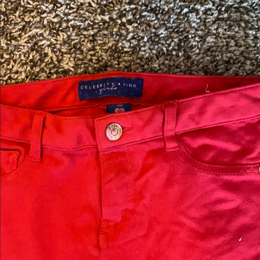Red Jeggings - Picture 2 of 2
